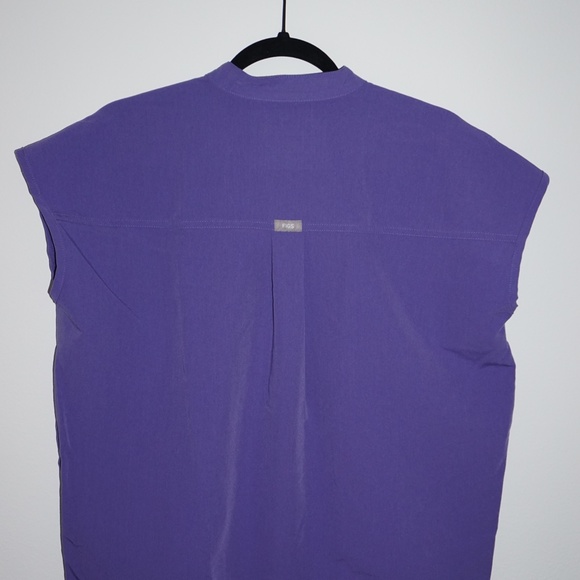 FIGS 2Pc Set Rafaela Purple Mandarin Collar Scrub Top XS and Zamora Jogger XS - Picture 6 of 14